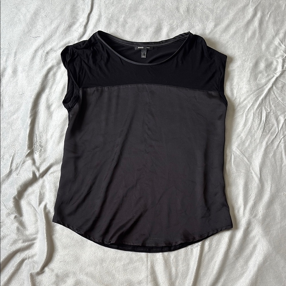 MNG Black Muscle Tee for Women